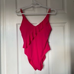 La Vie En Rose ruffle one piece swimsuit